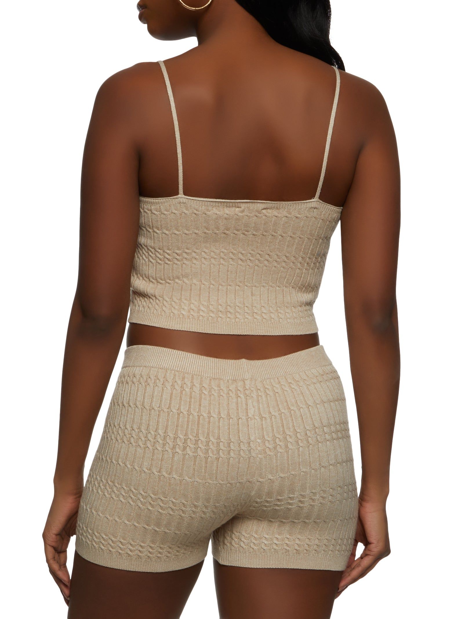 Cable Knit Cropped Cami sold by Rainbow product image thumbnail 3