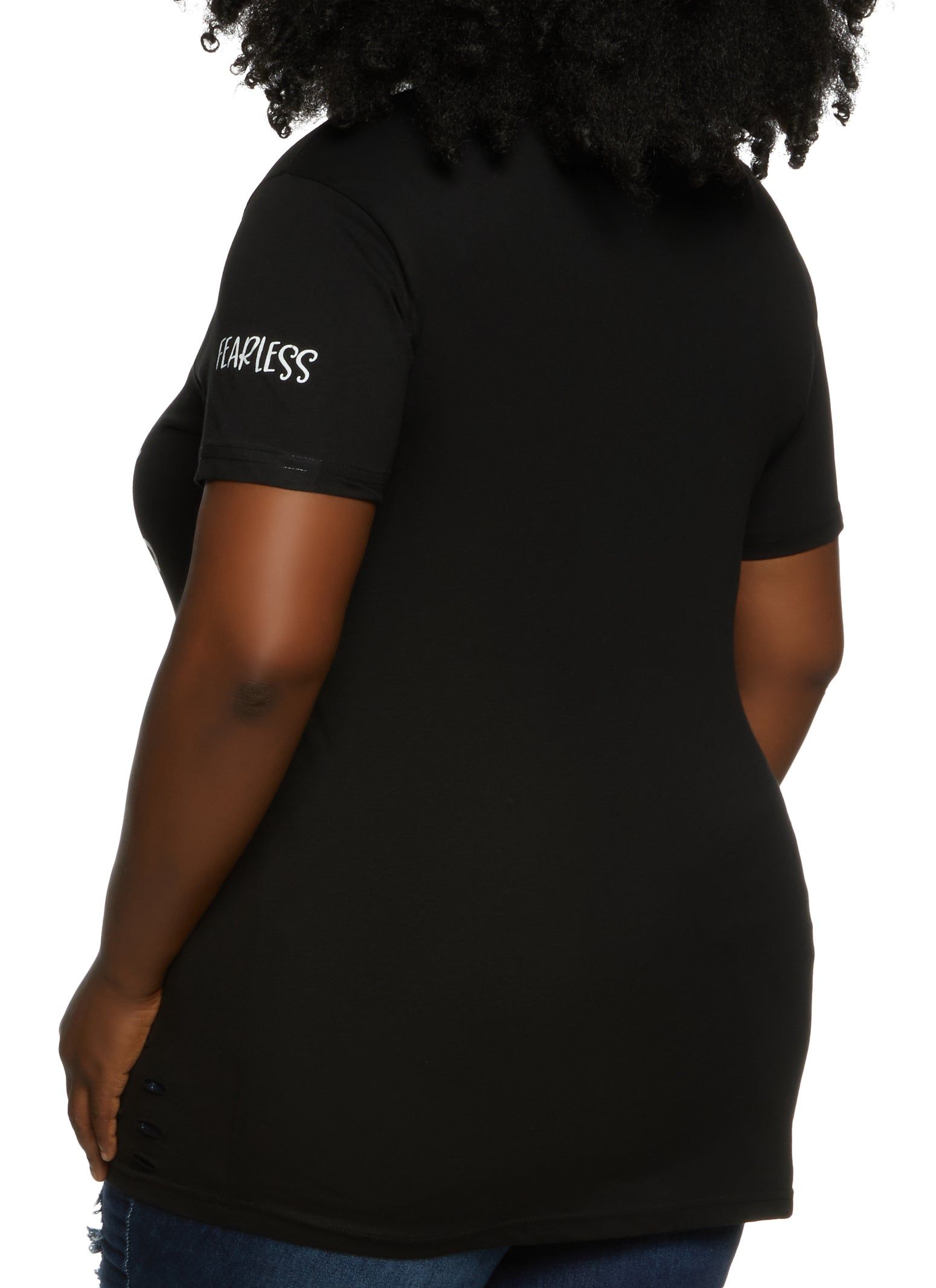 Plus Size She Is Fearless Graphic Tee sold by Rainbow product image thumbnail 2