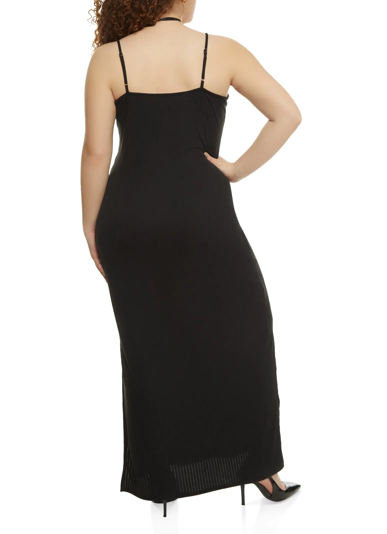 Plus Size Rib Knit Maxi Dress sold by Rainbow product image thumbnail 3