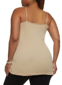 Plus Size Solid Scoop Neck Cami sold by Rainbow