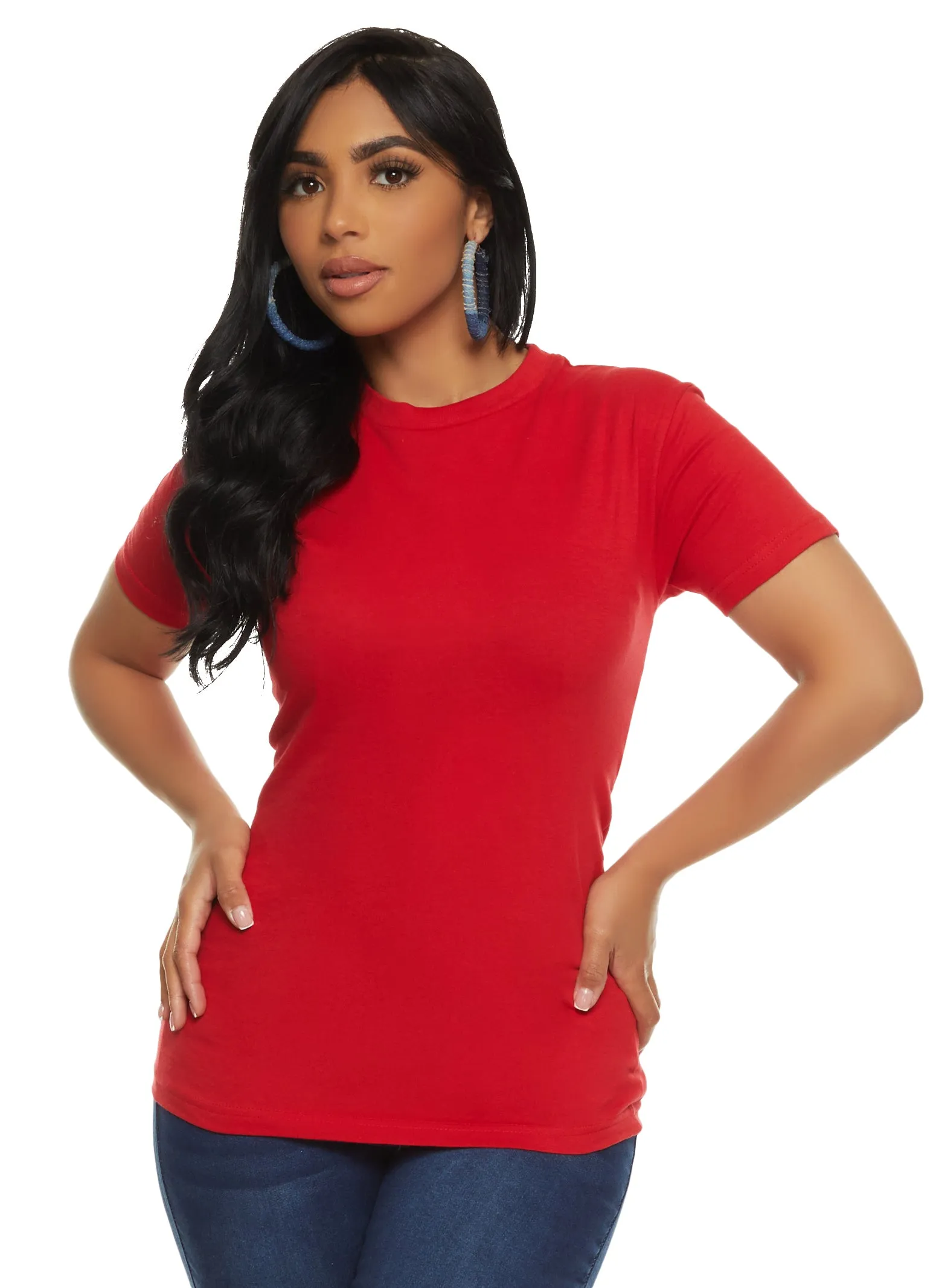 Basic Crew Neck Short Sleeve Tee sold by Rainbow