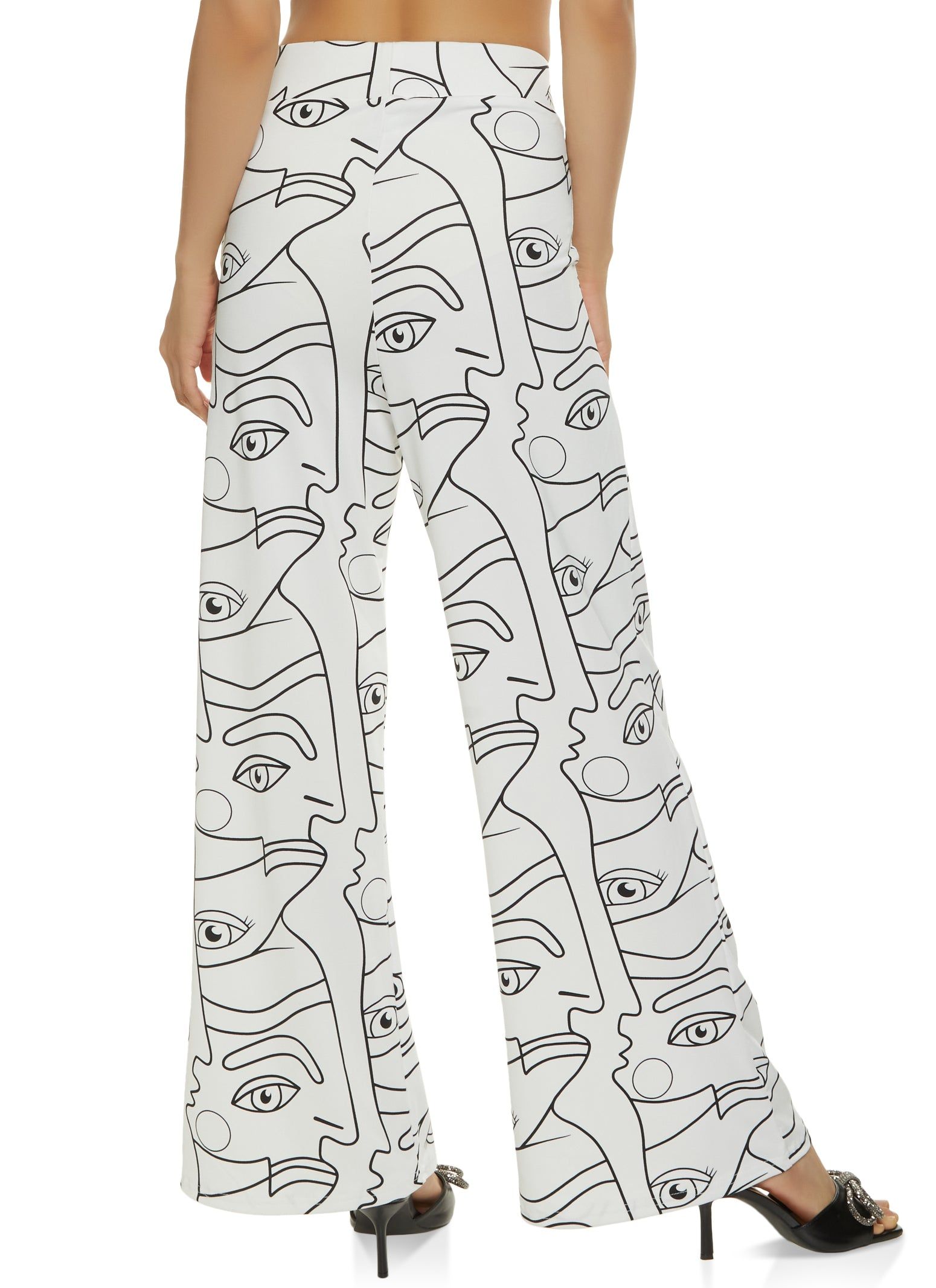 Face Print Wide Leg Pants sold by Rainbow product image thumbnail 2