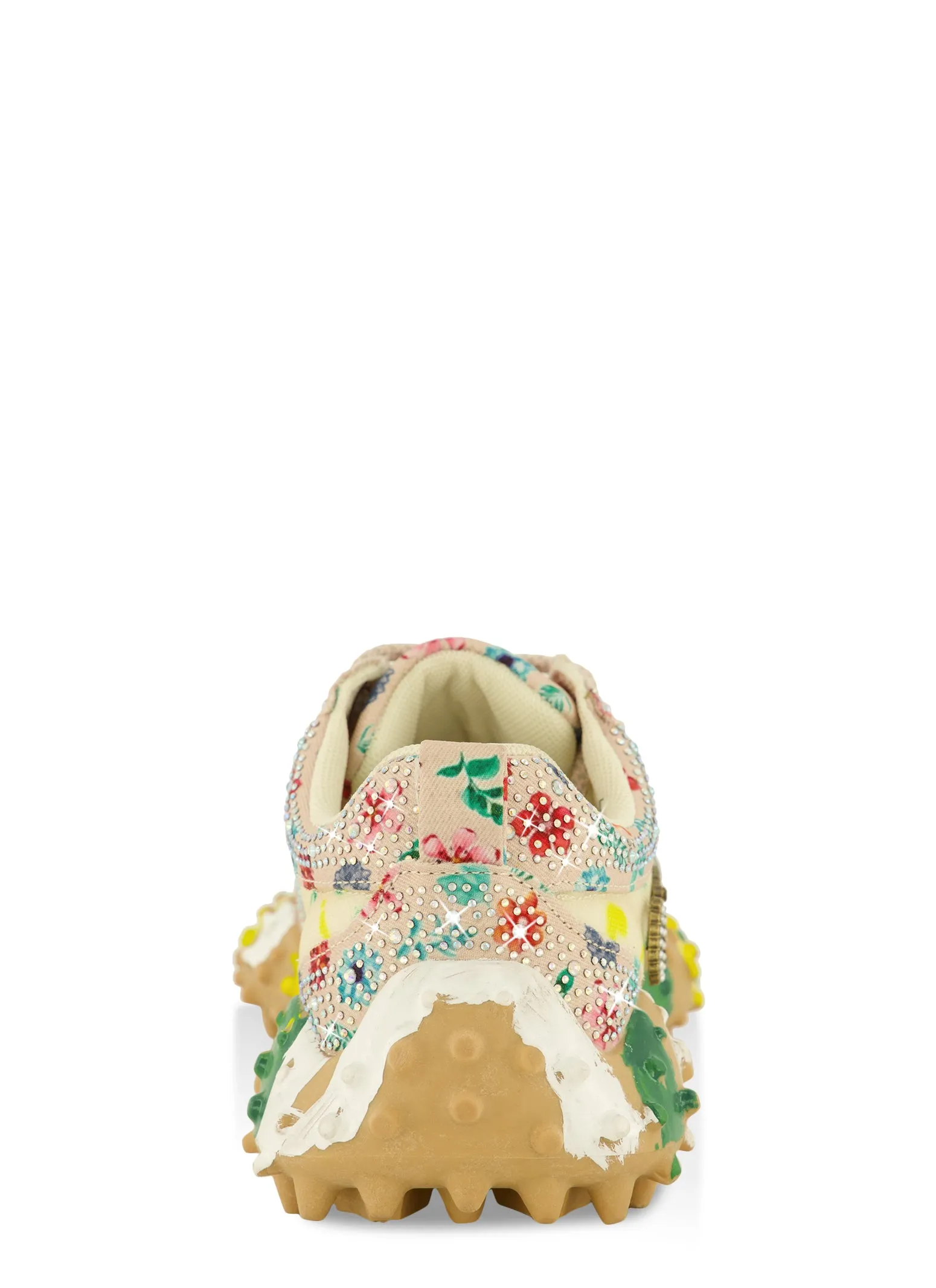 Rhinestone Color Block Low Top Lace Up Sneakers sold by Rainbow product image thumbnail 3