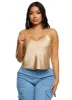 Satin V Neck Cropped Cami sold by Rainbow