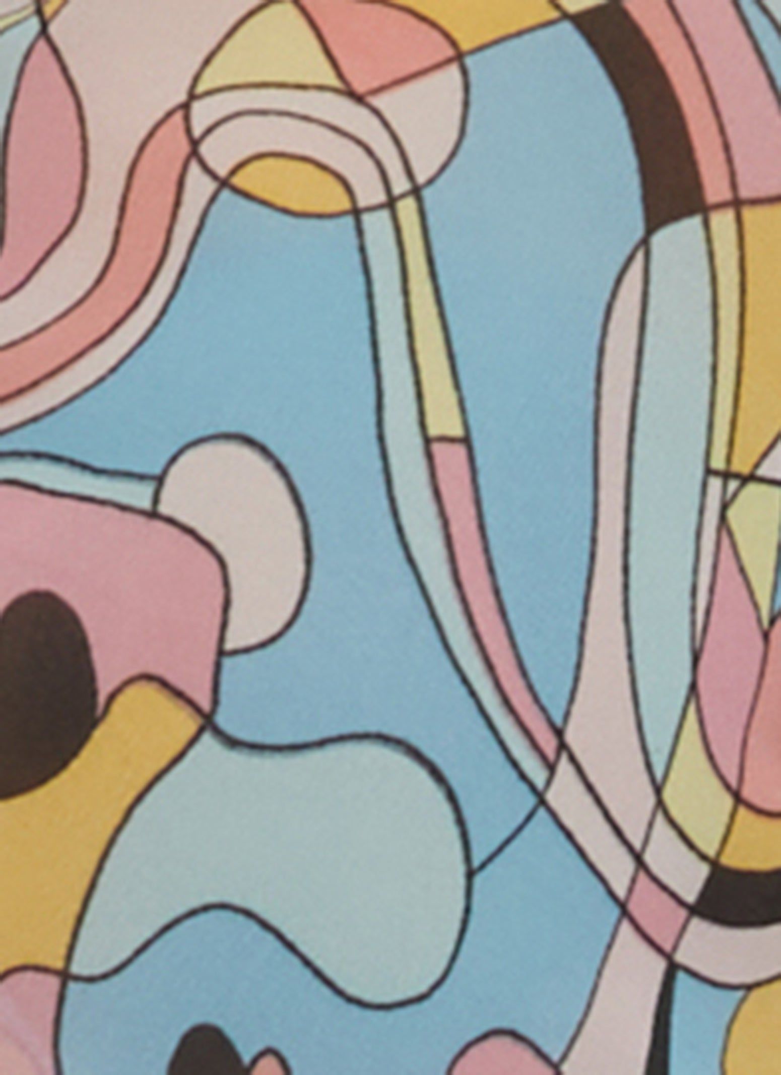 Abstract Print Cropped Wrap Blouse sold by Rainbow product image thumbnail 3