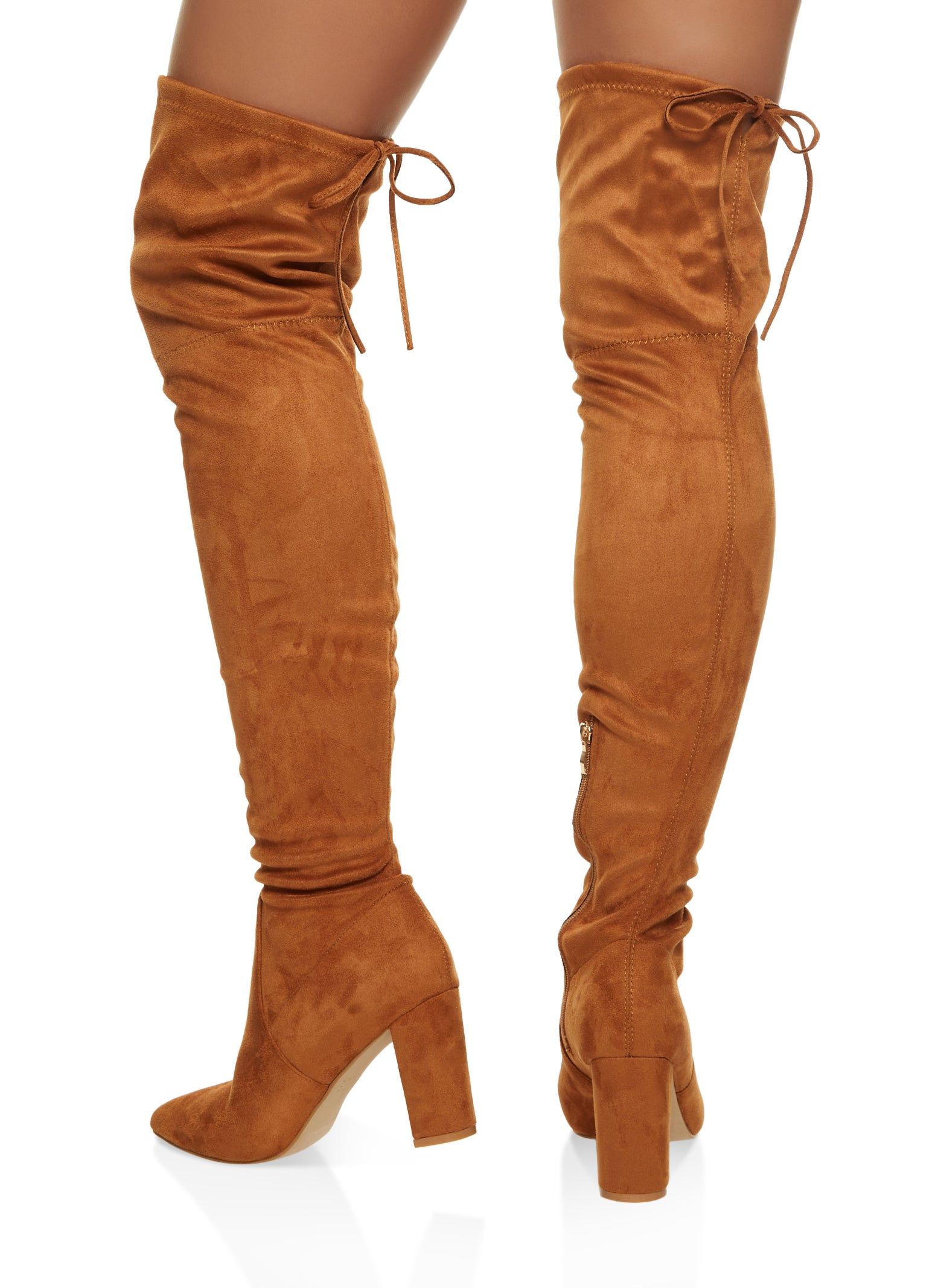 Tie Back Over the Knee Pointed Toe Boots sold by Rainbow product image thumbnail 3