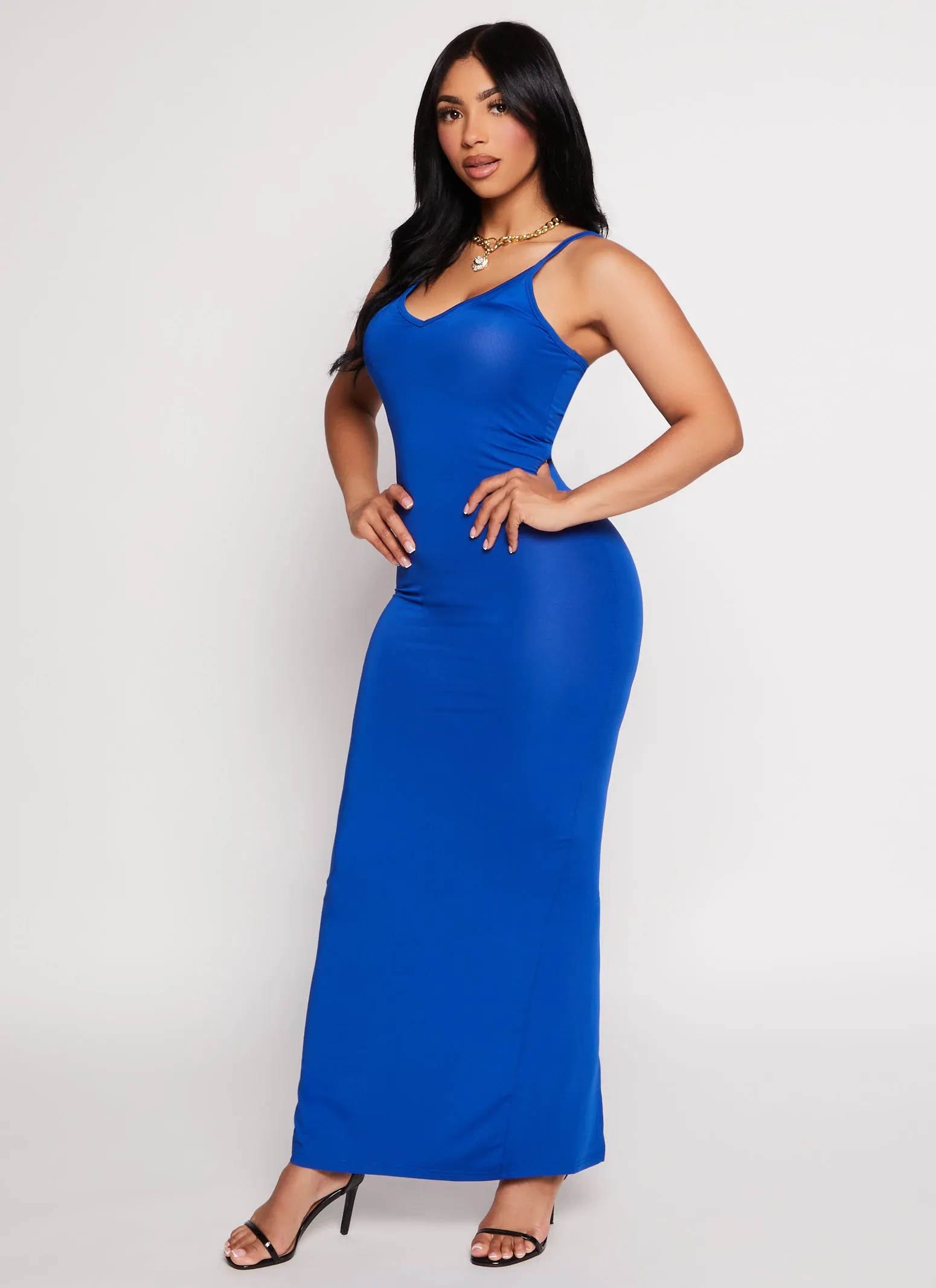 Daisy V Neck Bodycon Maxi Dress sold by Rainbow product image thumbnail 2