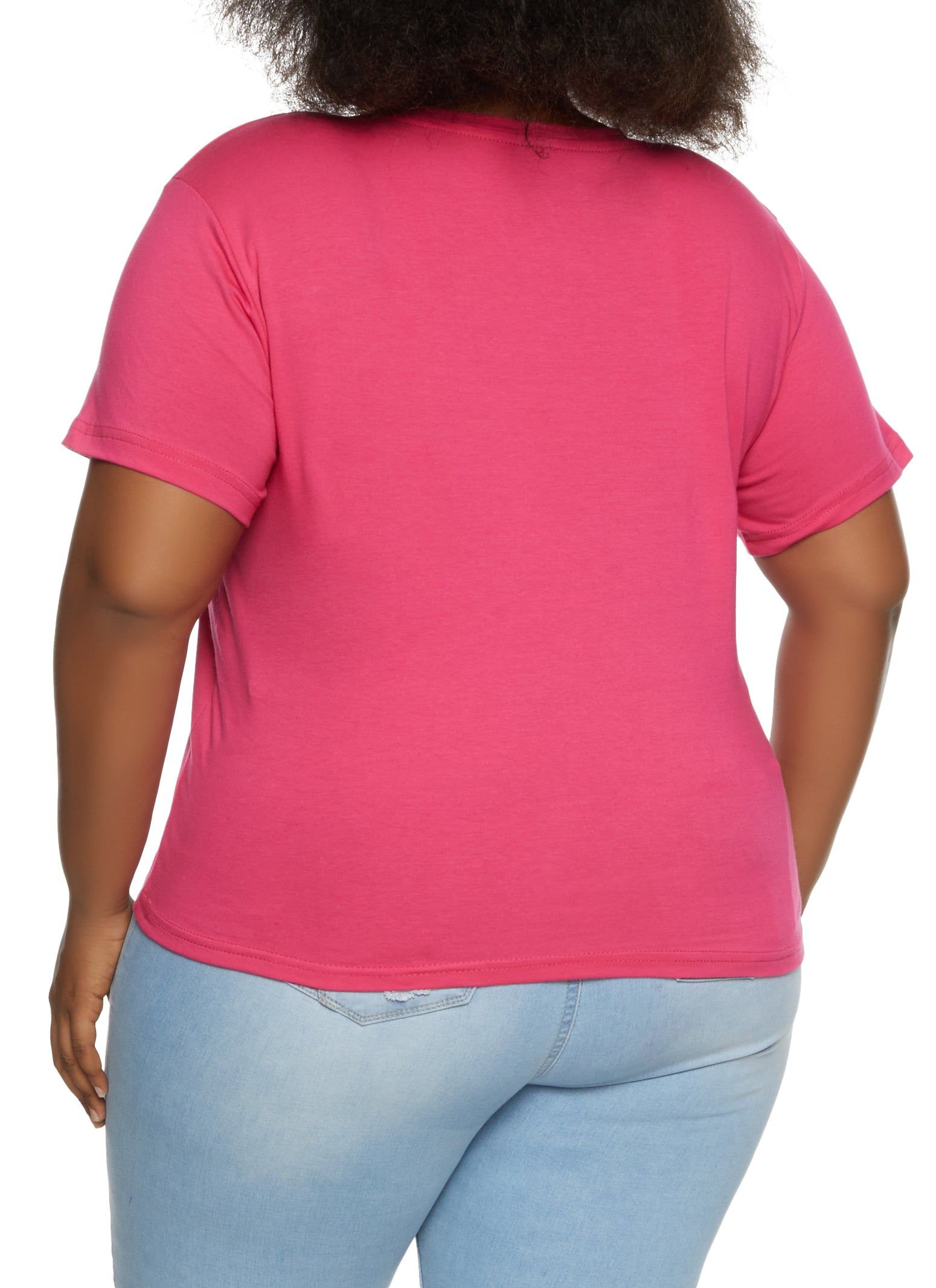 Plus Size Nutritional Facts Rhinestone Graphic Tee sold by Rainbow product image thumbnail 2
