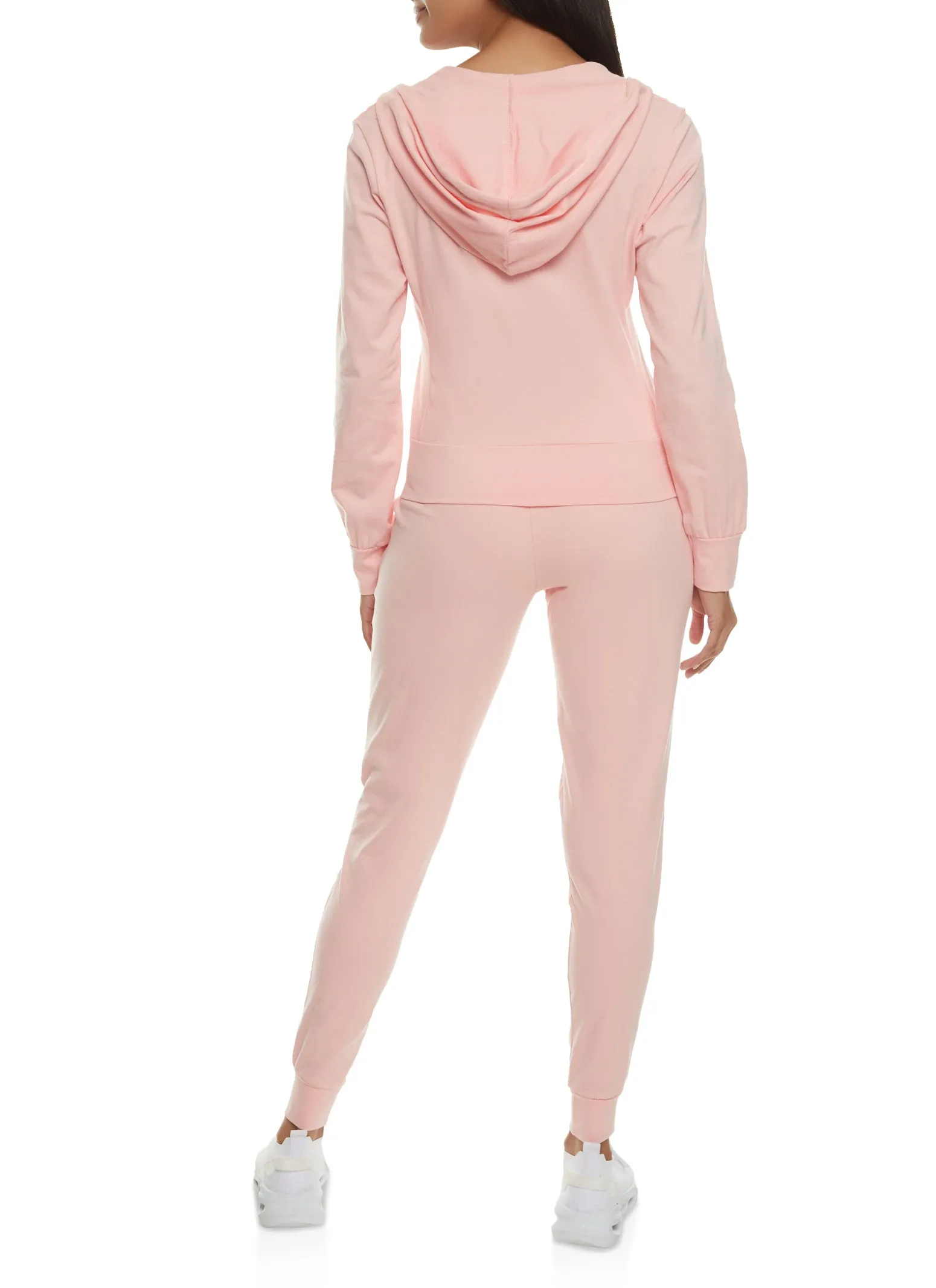 Daisy Solid Zip Front Hoodie and Joggers Set sold by Rainbow product image thumbnail 2