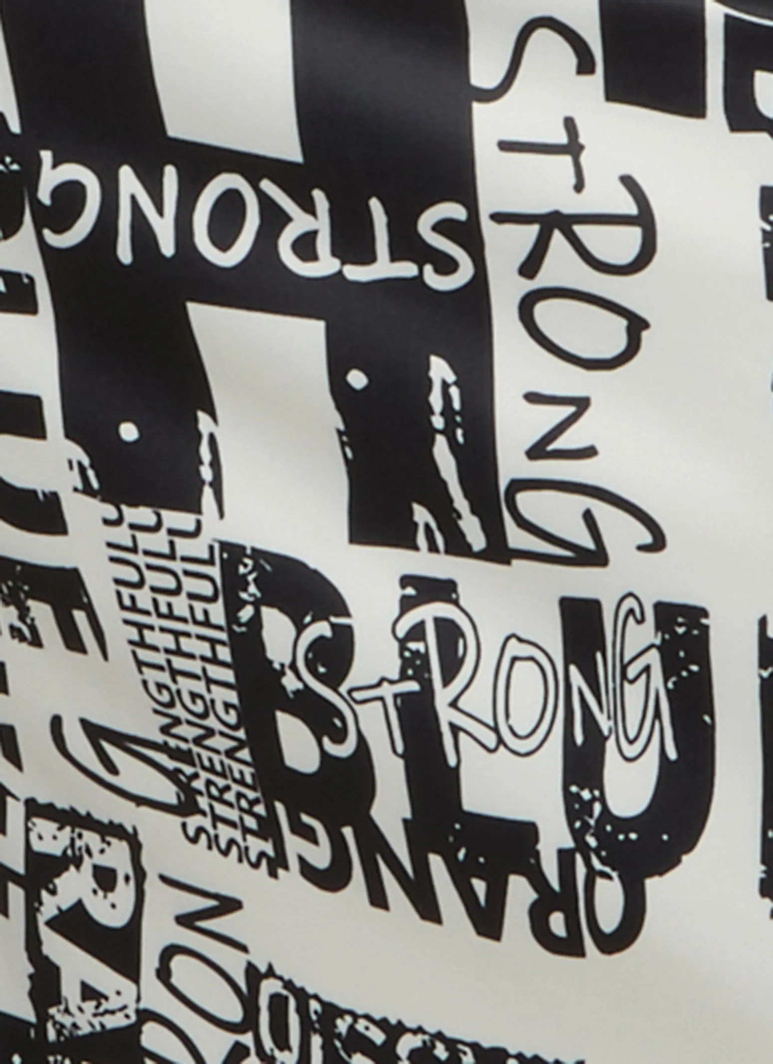 Plus Size Newspaper Print Fashion Graphic Skirt sold by Rainbow product image thumbnail 3