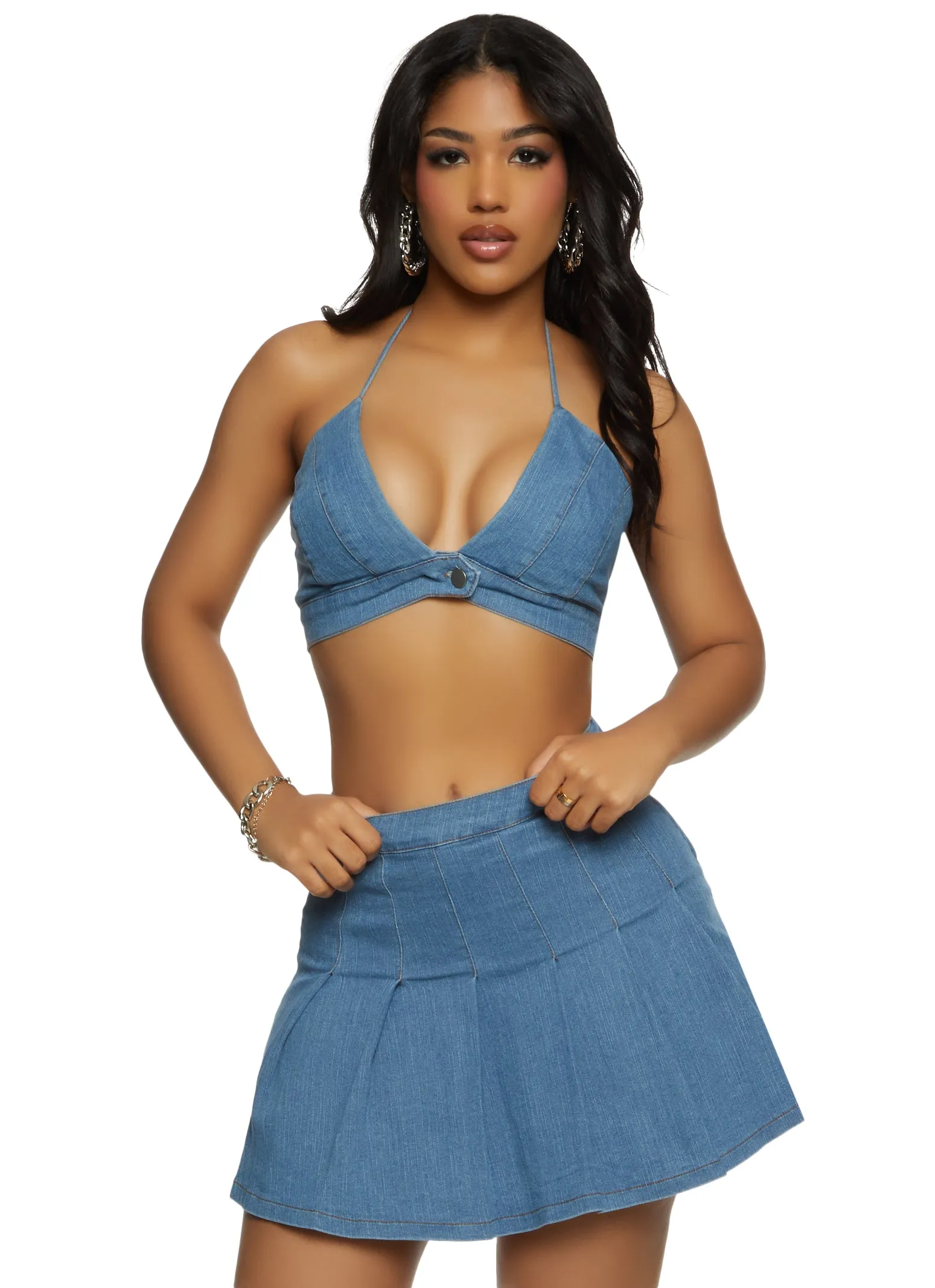 Haute Monde Denim Bralette sold by Rainbow product image thumbnail 2