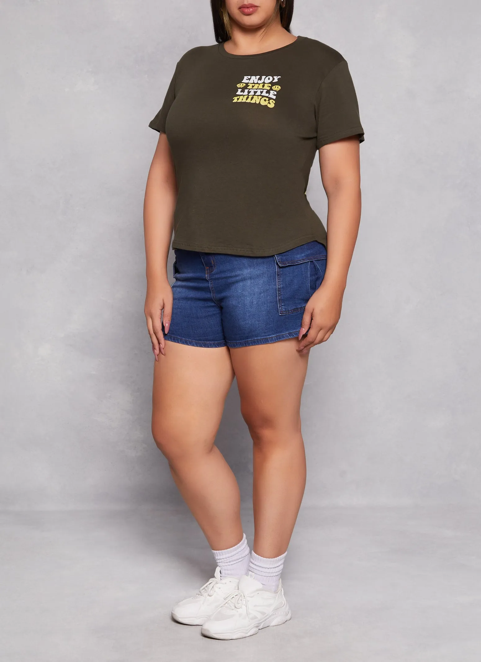 Plus Size Enjoy The Little Things High Low Tee sold by Rainbow product image thumbnail 2