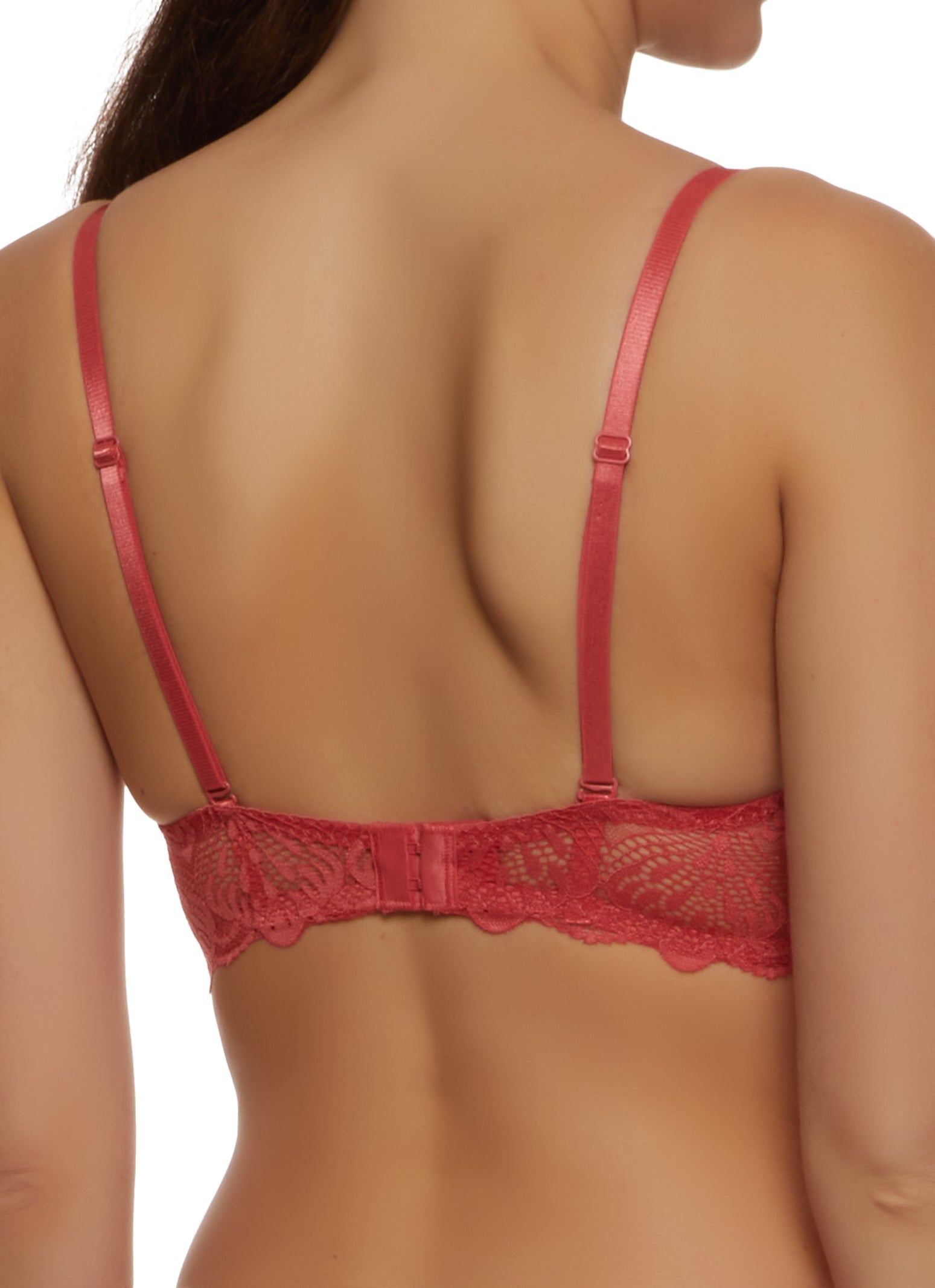 Scalloped Floral Lace Convertible Balconette Bra sold by Rainbow product image thumbnail 5