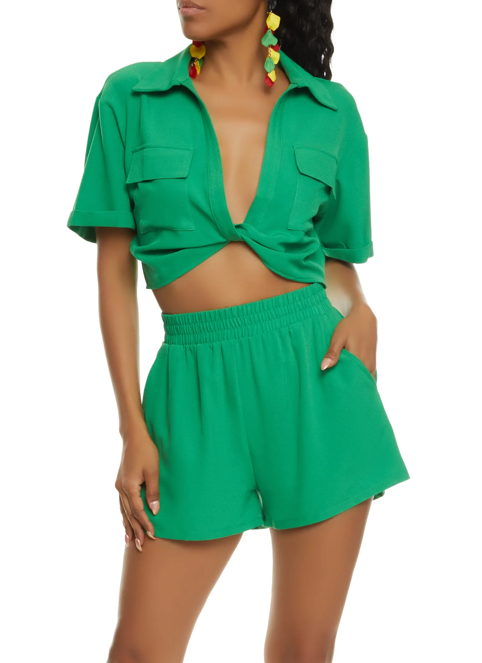 Twist Front Flap Pocket Shirt sold by Rainbow product image thumbnail 2