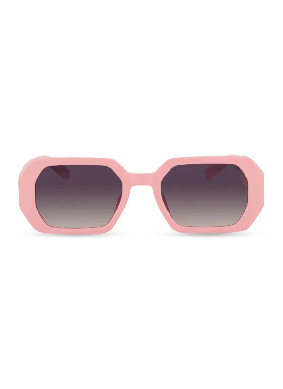 Ombre Lens Rhinestone Arm Detail Sunglasses sold by Rainbow