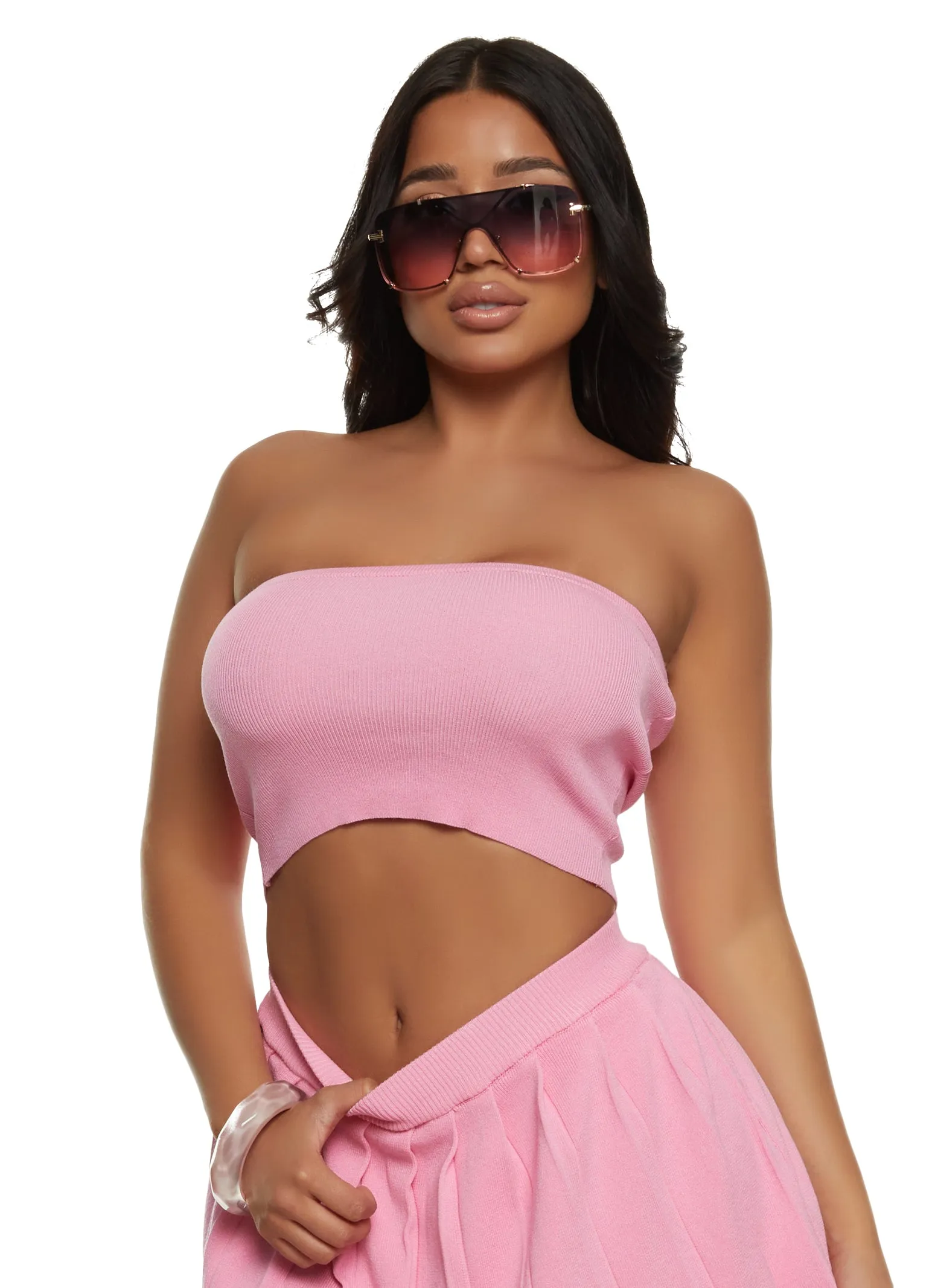 Daisy Solid Tube Top sold by Rainbow