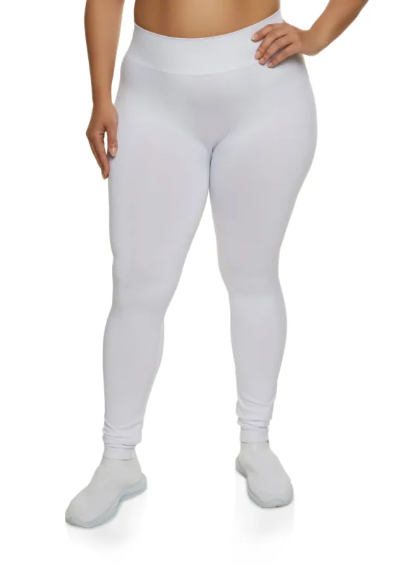 Plus Size High Waist Seamless Activewear Leggings sold by Rainbow