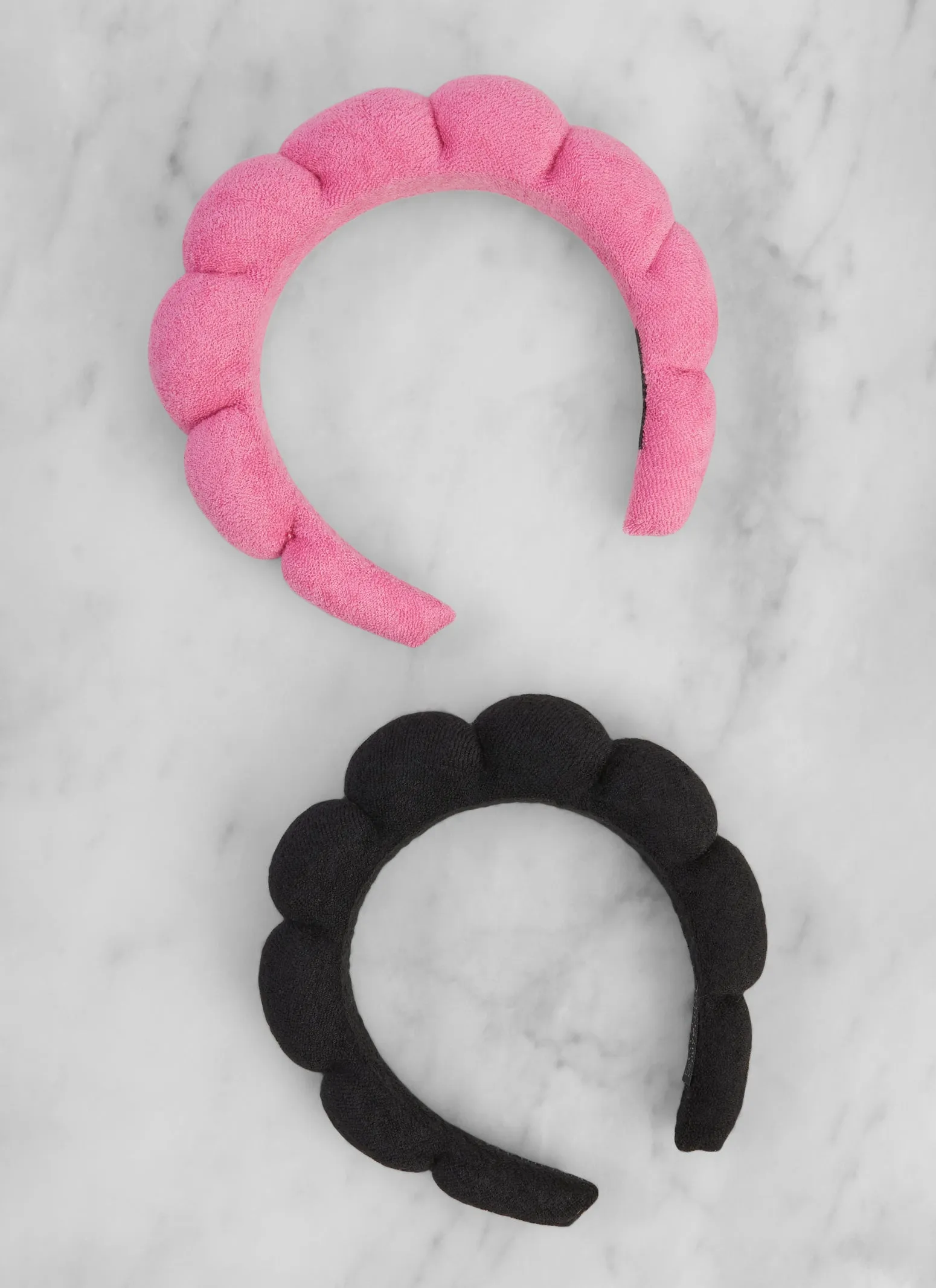 Terry Cloth Spa Headbands 2 Pack sold by Rainbow