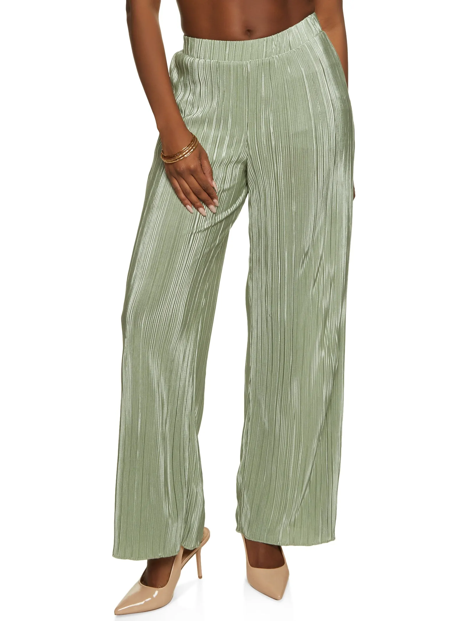 Plisse Palazzo Pants sold by Rainbow