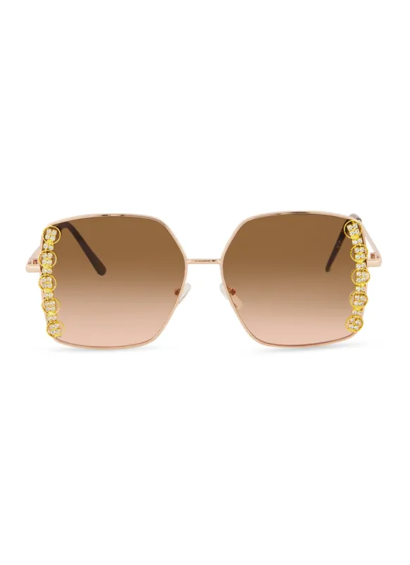 Rhinestone Detail Oversized Sunglasses sold by Rainbow