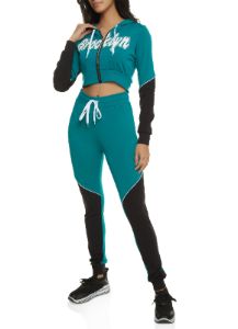 Brooklyn Zip Front Graphic Hoodie sold by Rainbow