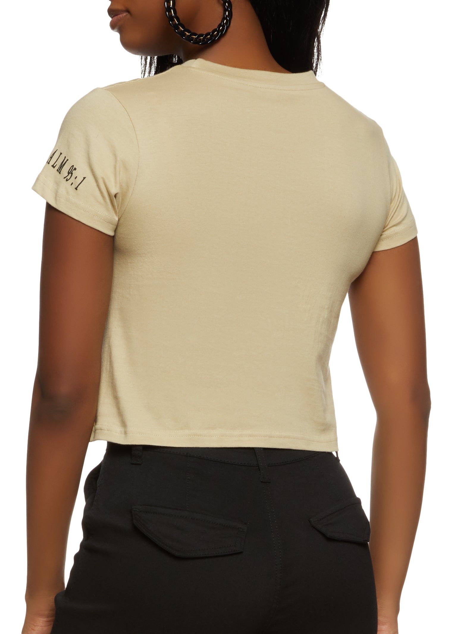 Made To Worship Cropped Graphic Tee sold by Rainbow product image thumbnail 2