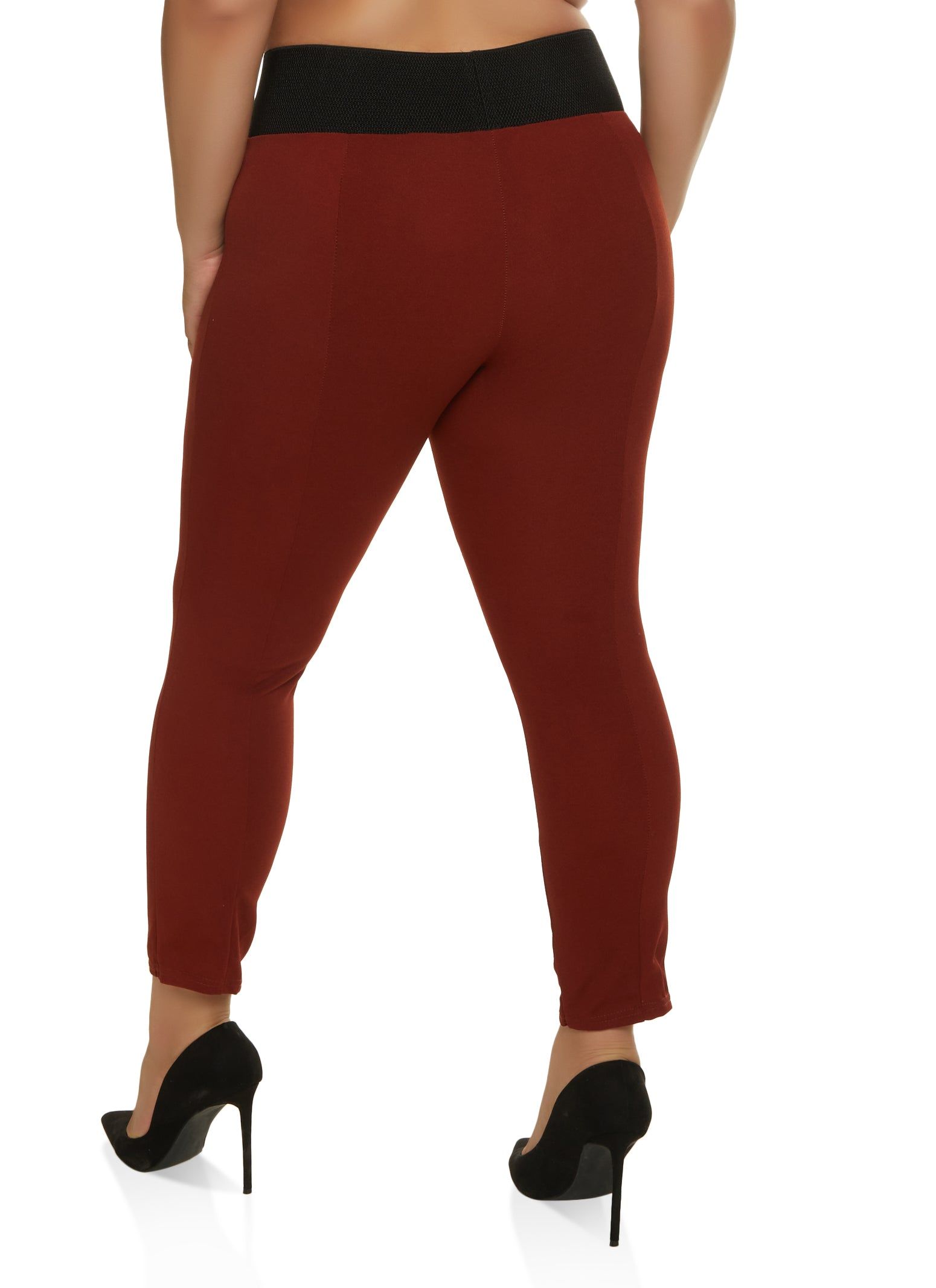 Plus Size High Waist Pintuck Leggings sold by Rainbow product image thumbnail 2