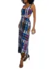 Cut Out Striped Tie Dye Maxi Dress sold by Rainbow