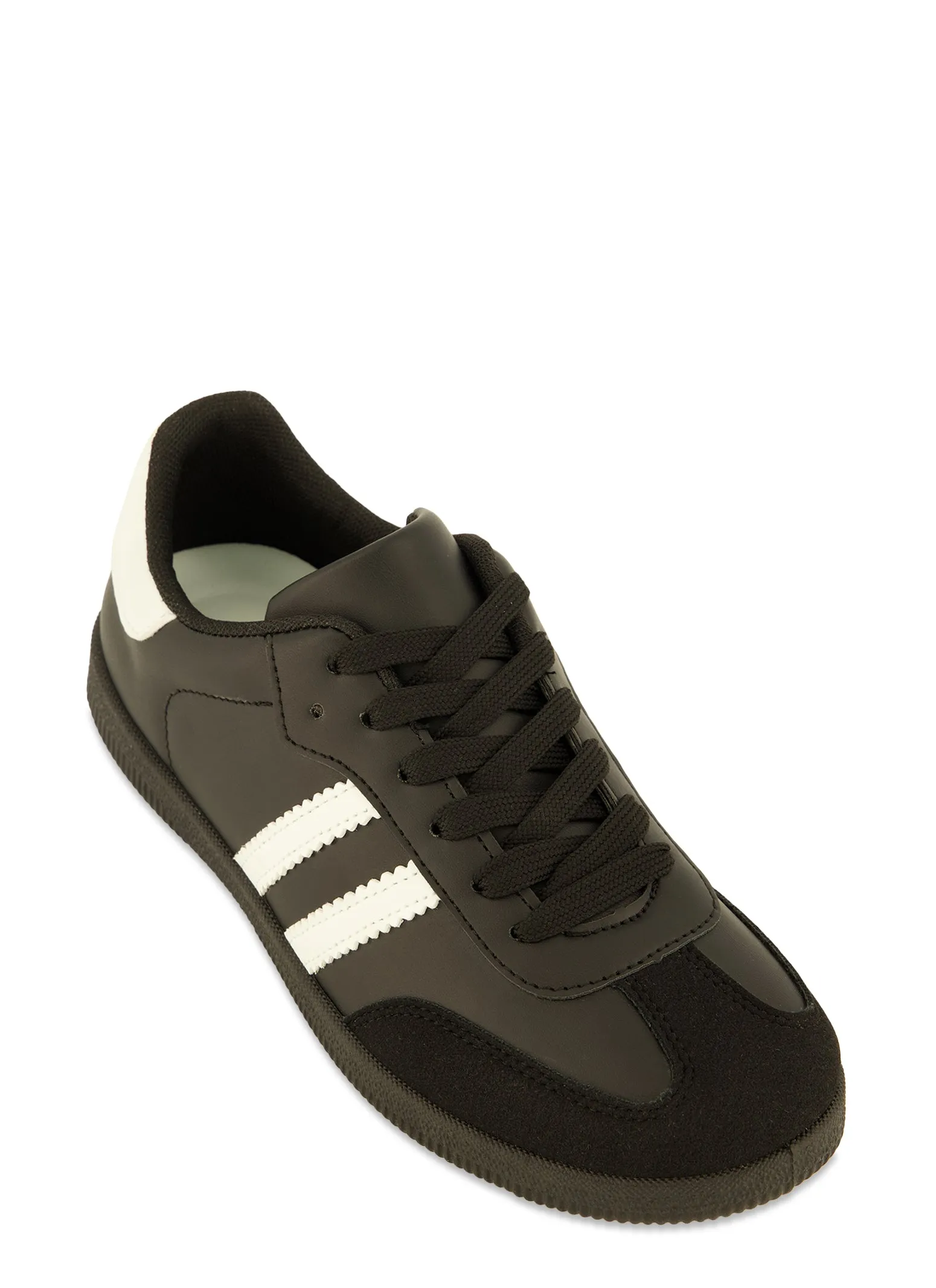 Side Stripe Detail Lace Up Sneakers sold by Rainbow