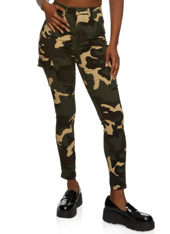 Camo Skinny Pants sold by Rainbow