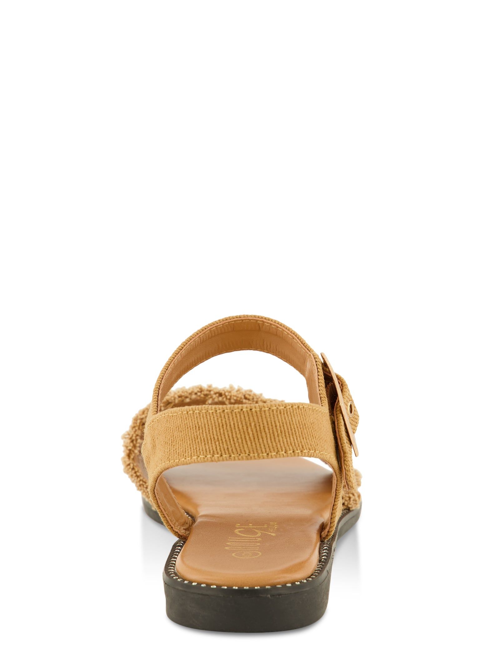 Frayed Denim Rhinestone Ankle Strap Sandals sold by Rainbow product image thumbnail 3