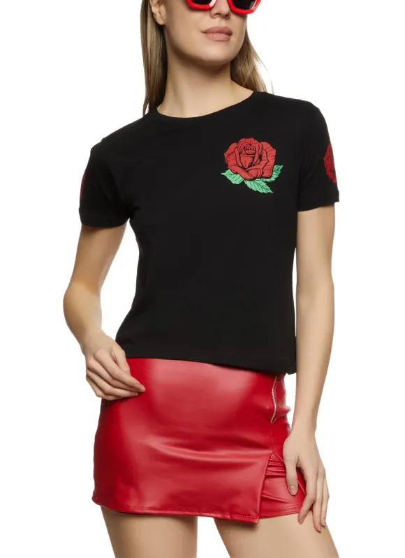 Rose Graphic T Shirt sold by Rainbow