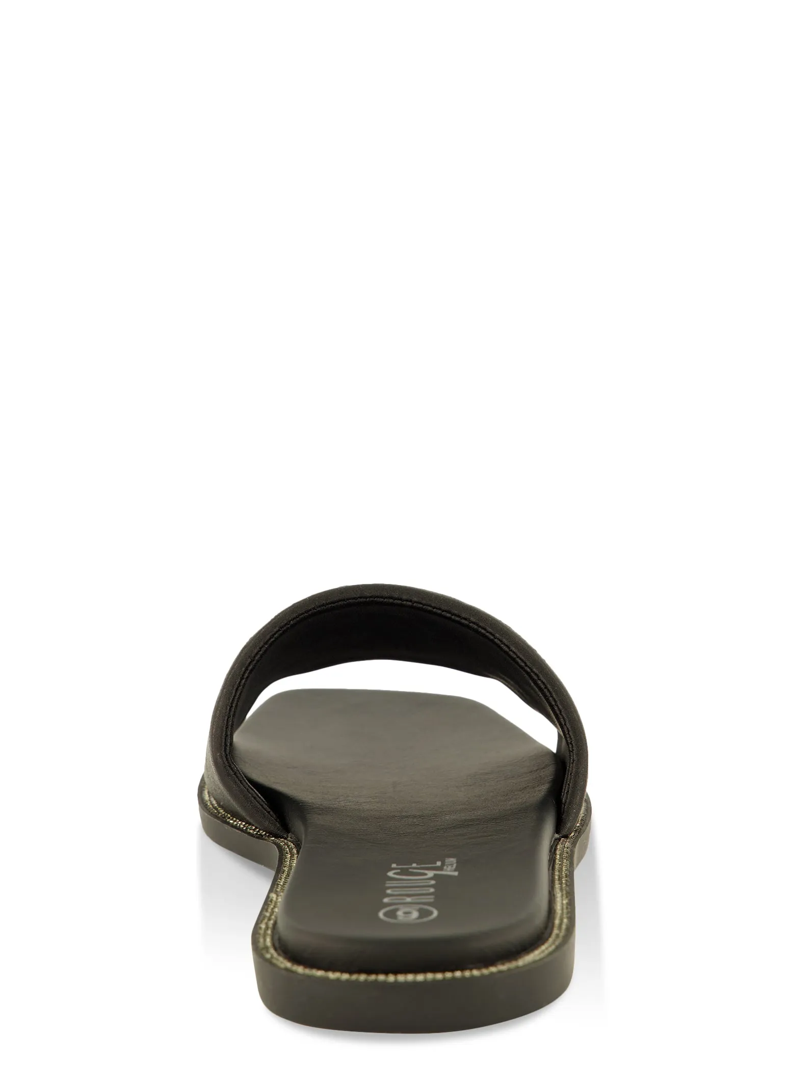 Rhinestone Trim Single Band Slide Sandals sold by Rainbow product image thumbnail 3