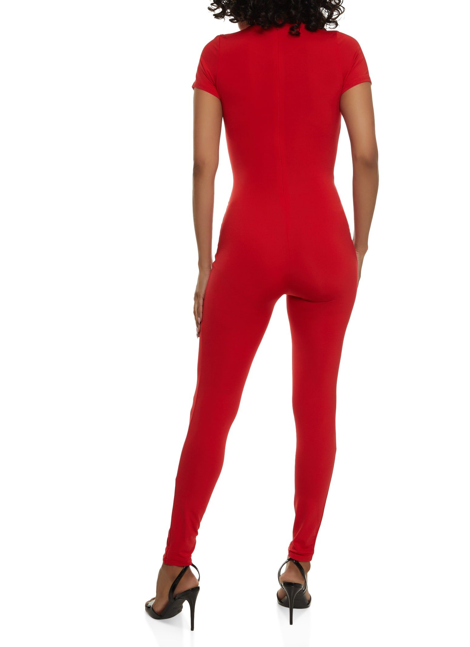 Short Sleeve Crew Neck Jumpsuit sold by Rainbow product image thumbnail 2