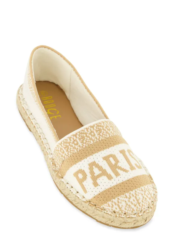 Paris Espadrille Flats sold by Rainbow