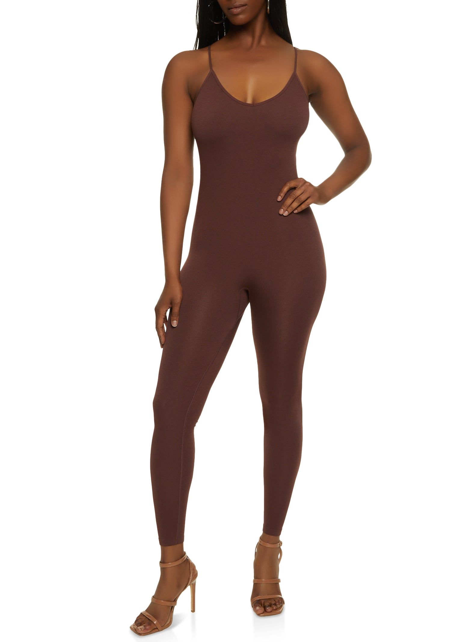Seamless Stretch Rib Cami Jumpsuit sold by Rainbow product image thumbnail 2