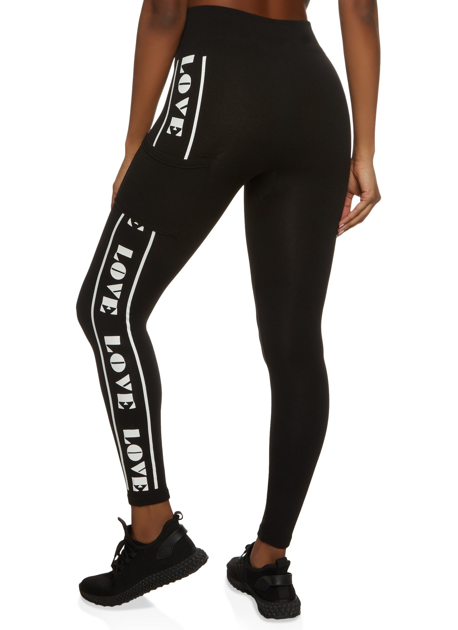 Cell Phone Pocket Love Graphic Leggings sold by Rainbow product image thumbnail 2