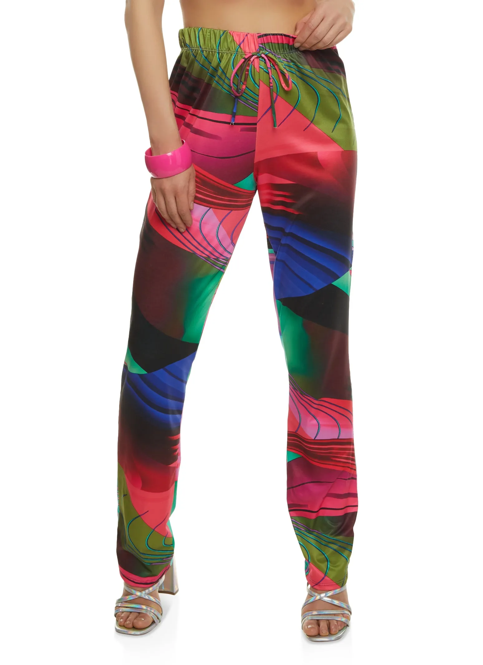 Printed High Waisted Pants sold by Rainbow