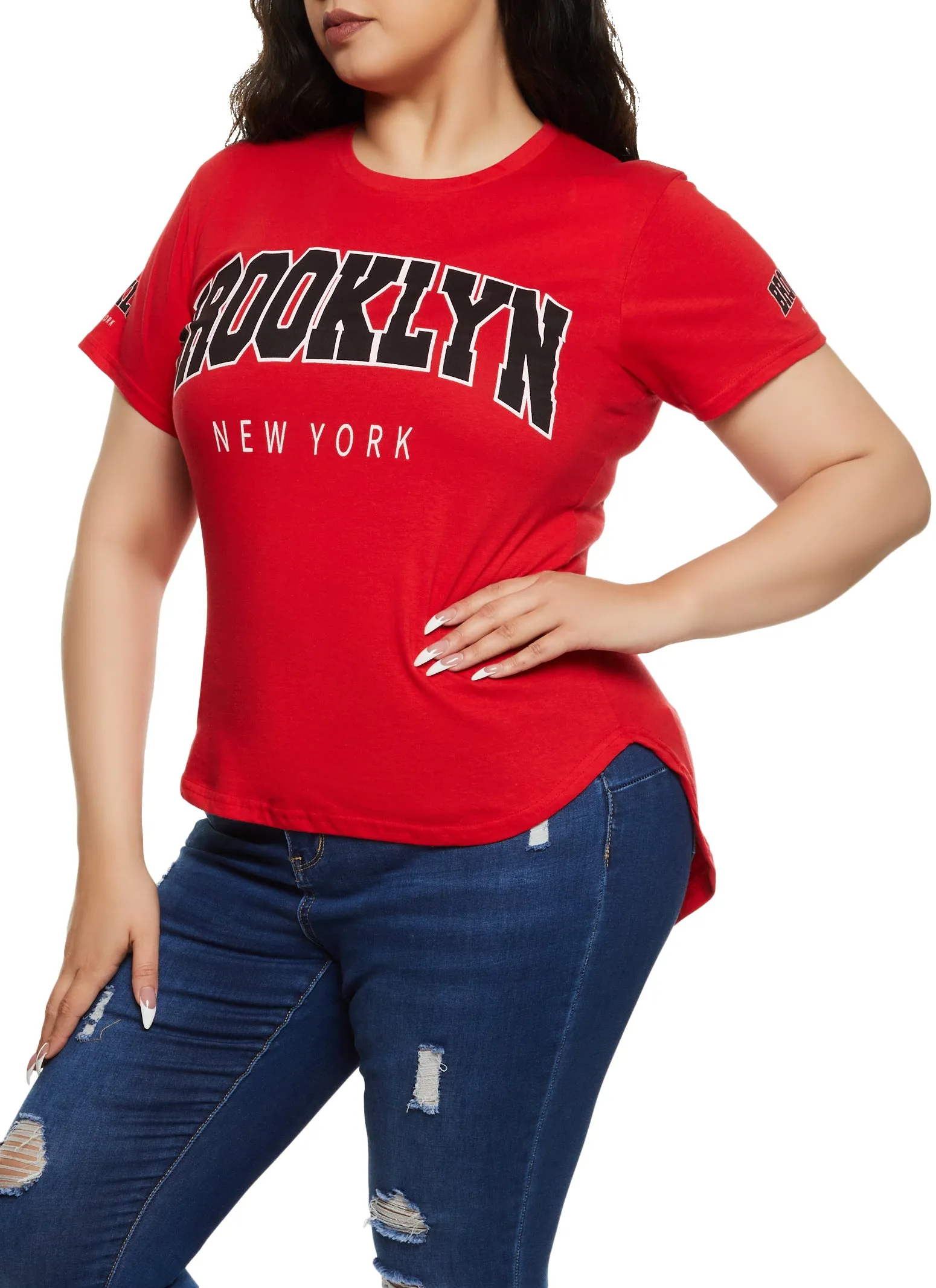 Plus Brooklyn New York High Low Tee sold by Rainbow product image thumbnail 2