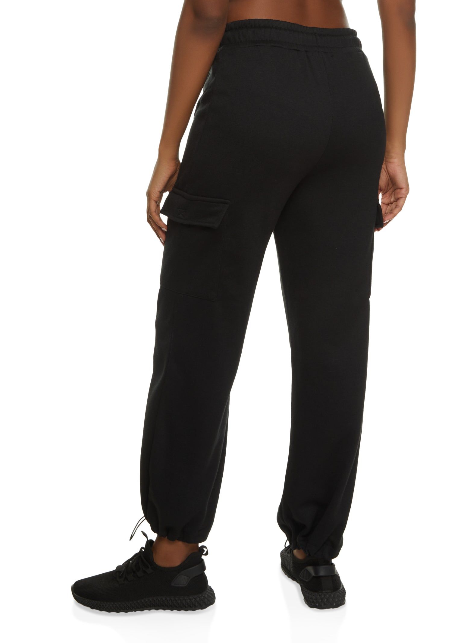 Fleece Toggle Drawstring Cargo Joggers sold by Rainbow product image thumbnail 2