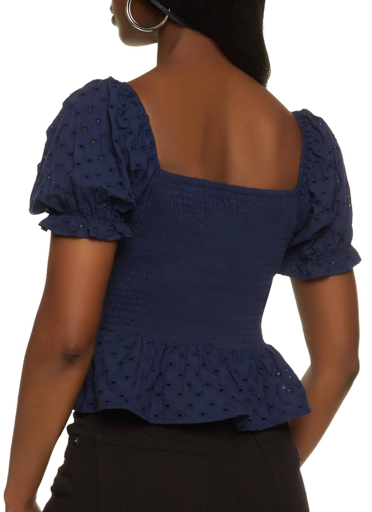 Eyelet Embroidered Smocked Top sold by Rainbow product image thumbnail 2