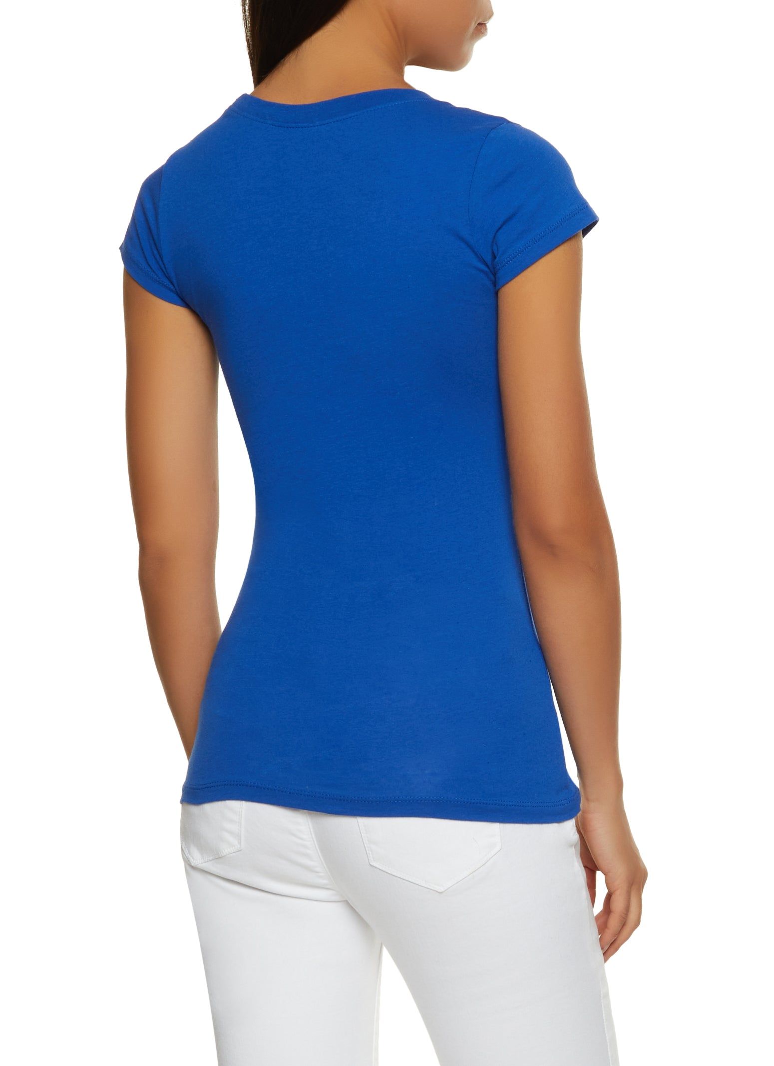 Solid Crew Neck Tee sold by Rainbow product image thumbnail 2