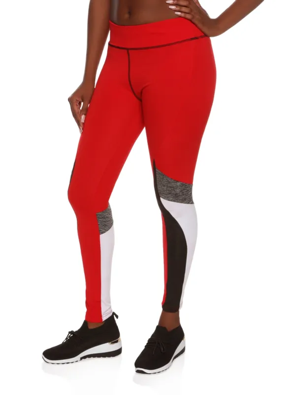 Color Block Active Leggings sold by Rainbow