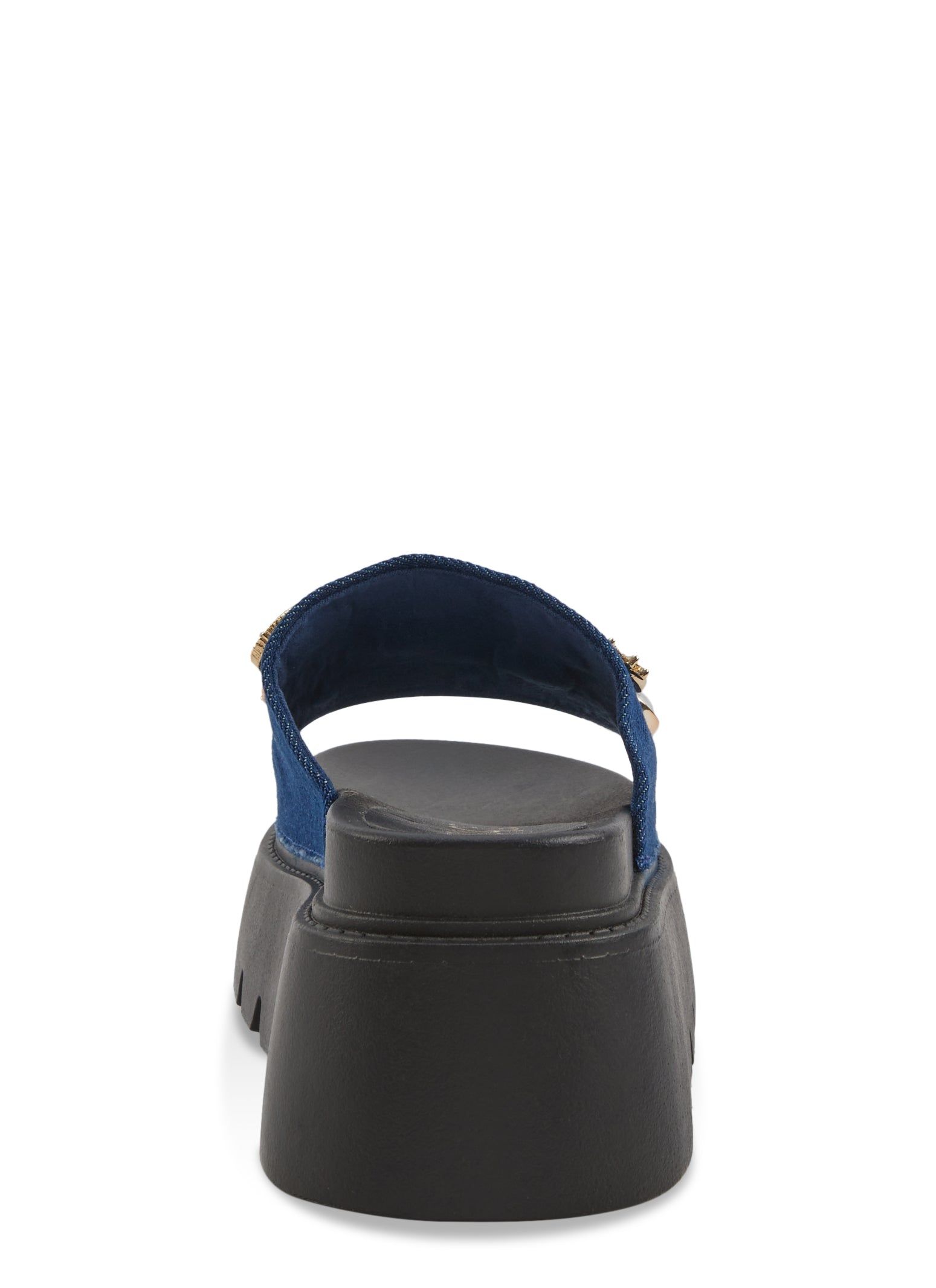 Queen Charm Denim Band Platform Slide Sandals sold by Rainbow product image thumbnail 3