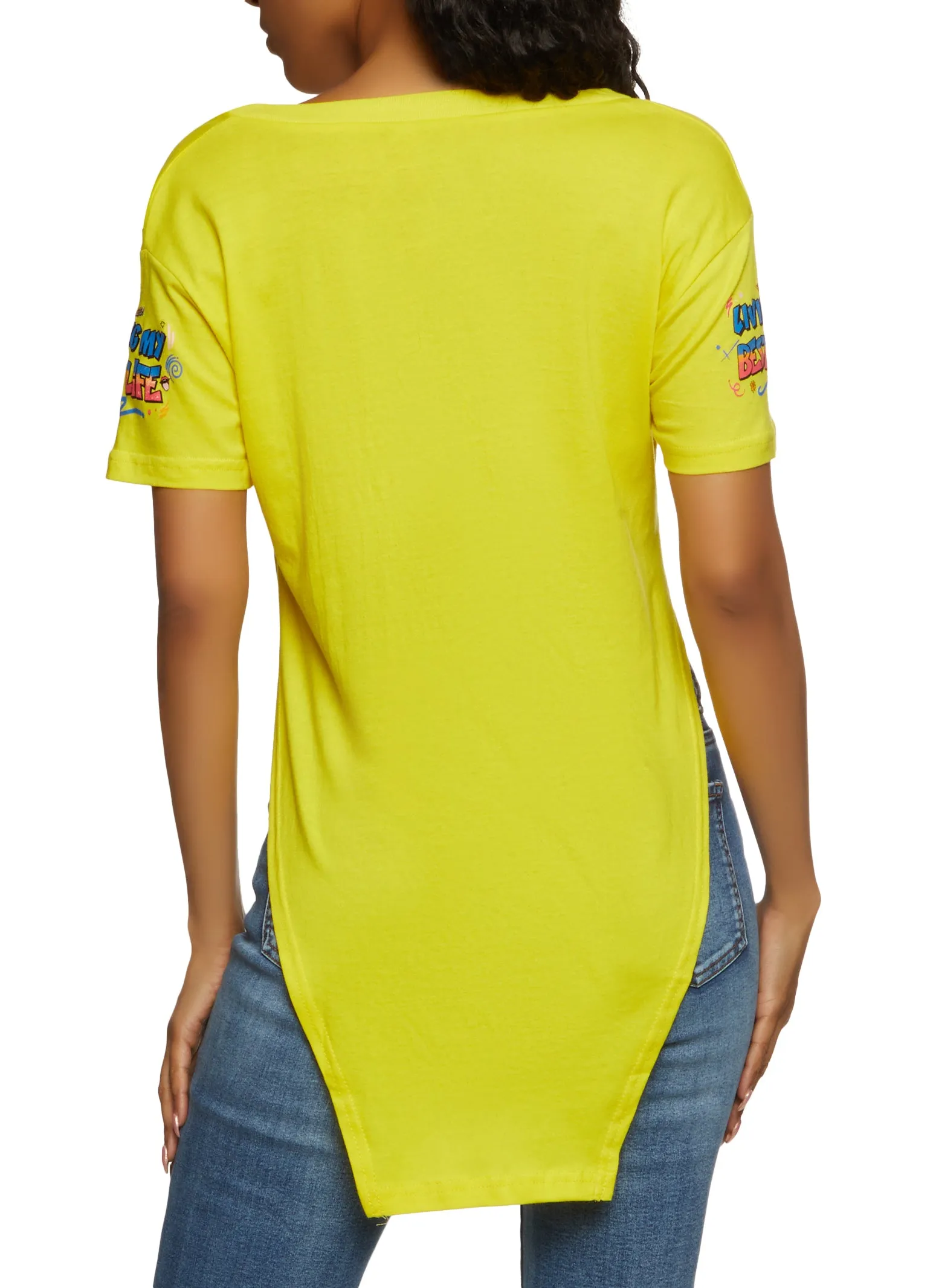 Living My Best Life Graphic Knot Front Tee sold by Rainbow product image thumbnail 2