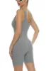 Ribbed Scoop Neck Tank Romper sold by Rainbow