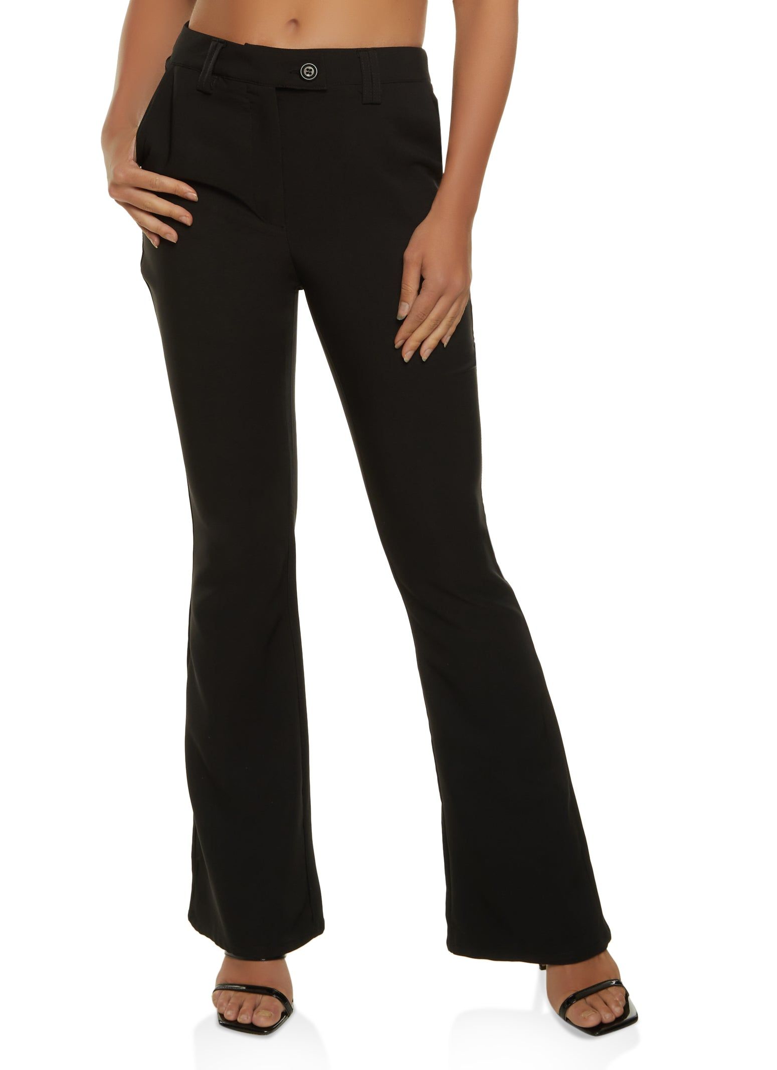 Solid Flare Trousers sold by Rainbow