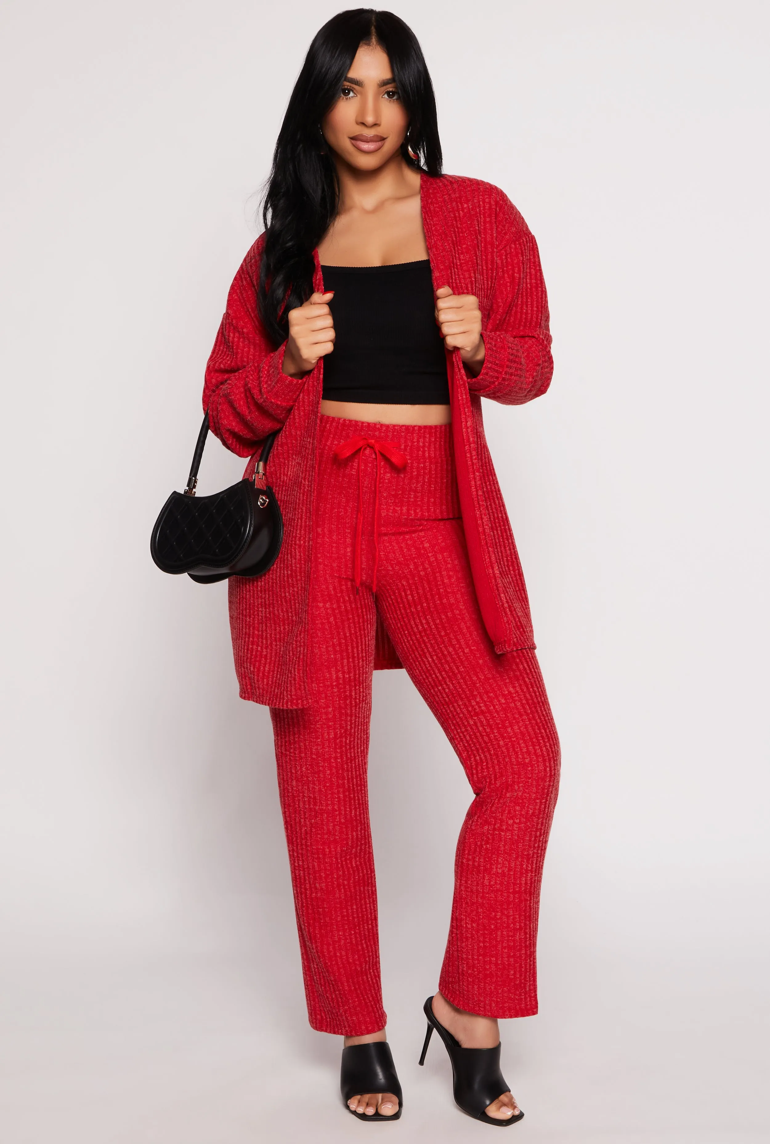 Ribbed Open Front Cardigan sold by Rainbow product image thumbnail 2