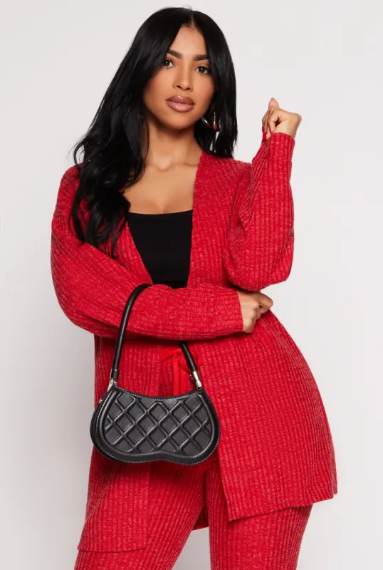 Ribbed Open Front Cardigan sold by Rainbow