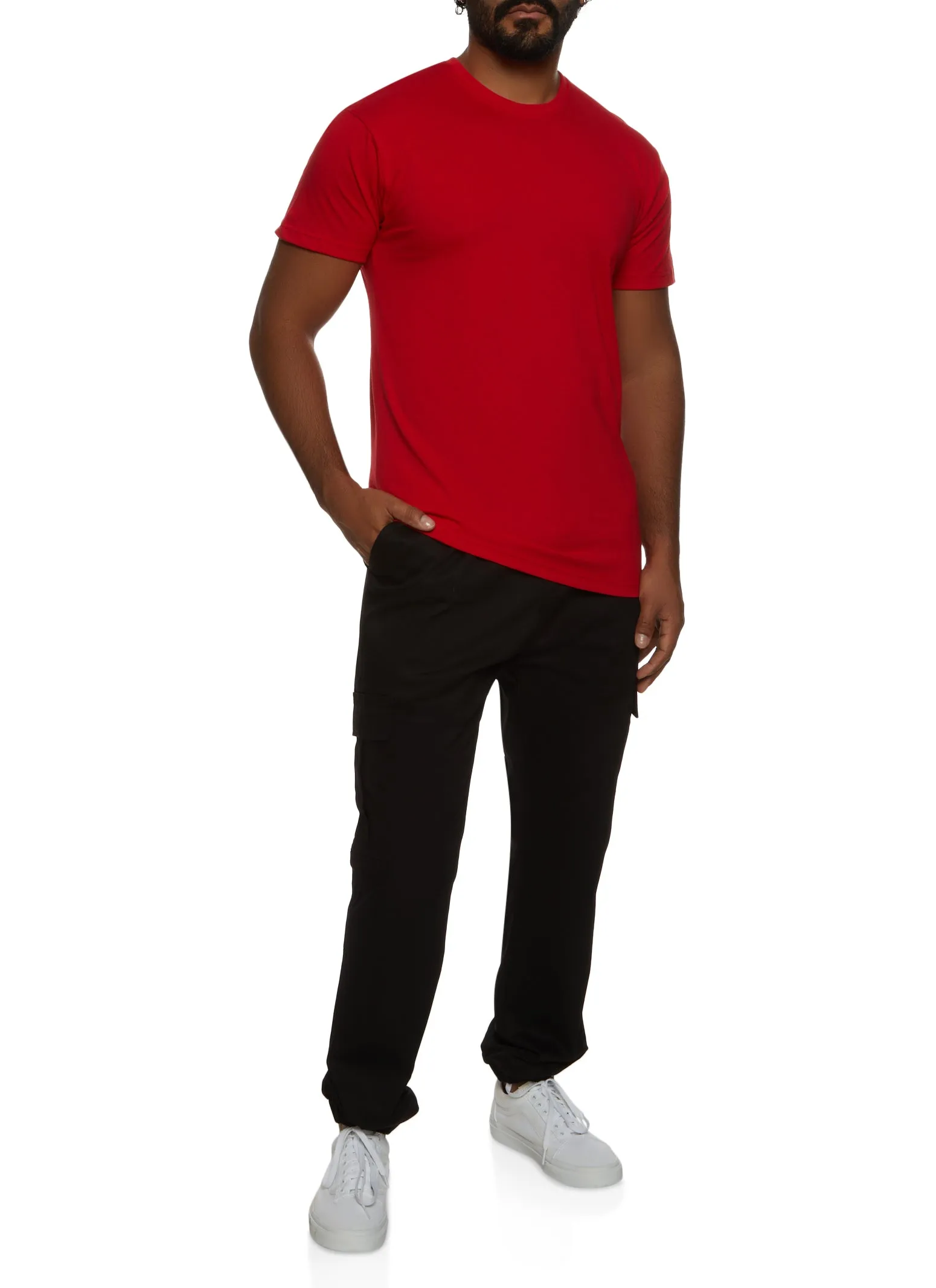 Mens Basic Crew Neck T Shirt sold by Rainbow product image thumbnail 2